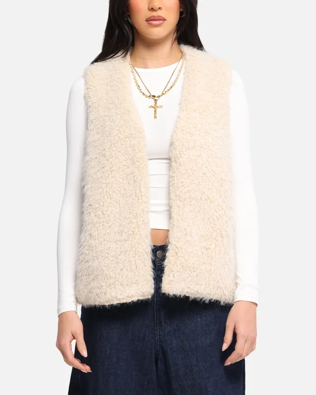 XXIII Fur Vest Cream sold by Culture Kings