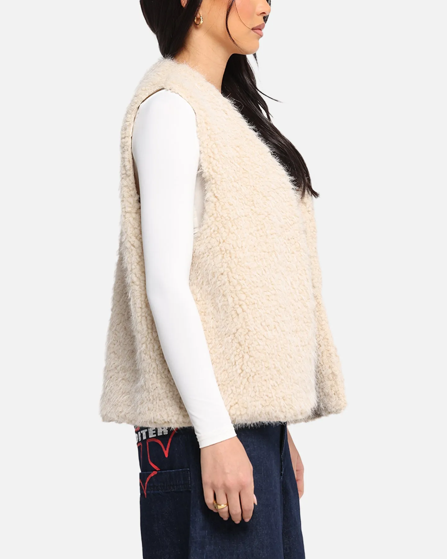 XXIII Fur Vest Cream sold by Culture Kings product image thumbnail 4