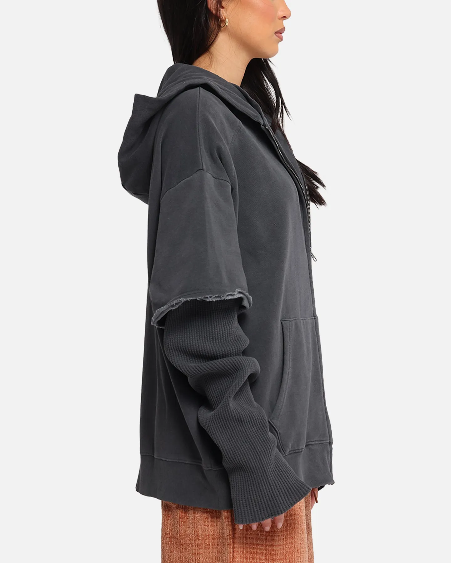 XXIII Hybrid Layered Hoodie Washed Black sold by Culture Kings product image thumbnail 4