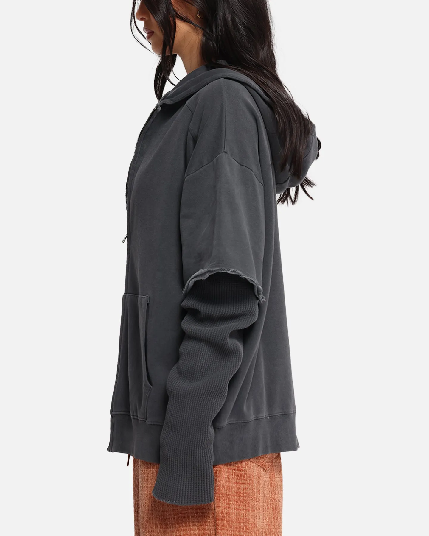 XXIII Hybrid Layered Hoodie Washed Black sold by Culture Kings product image thumbnail 5