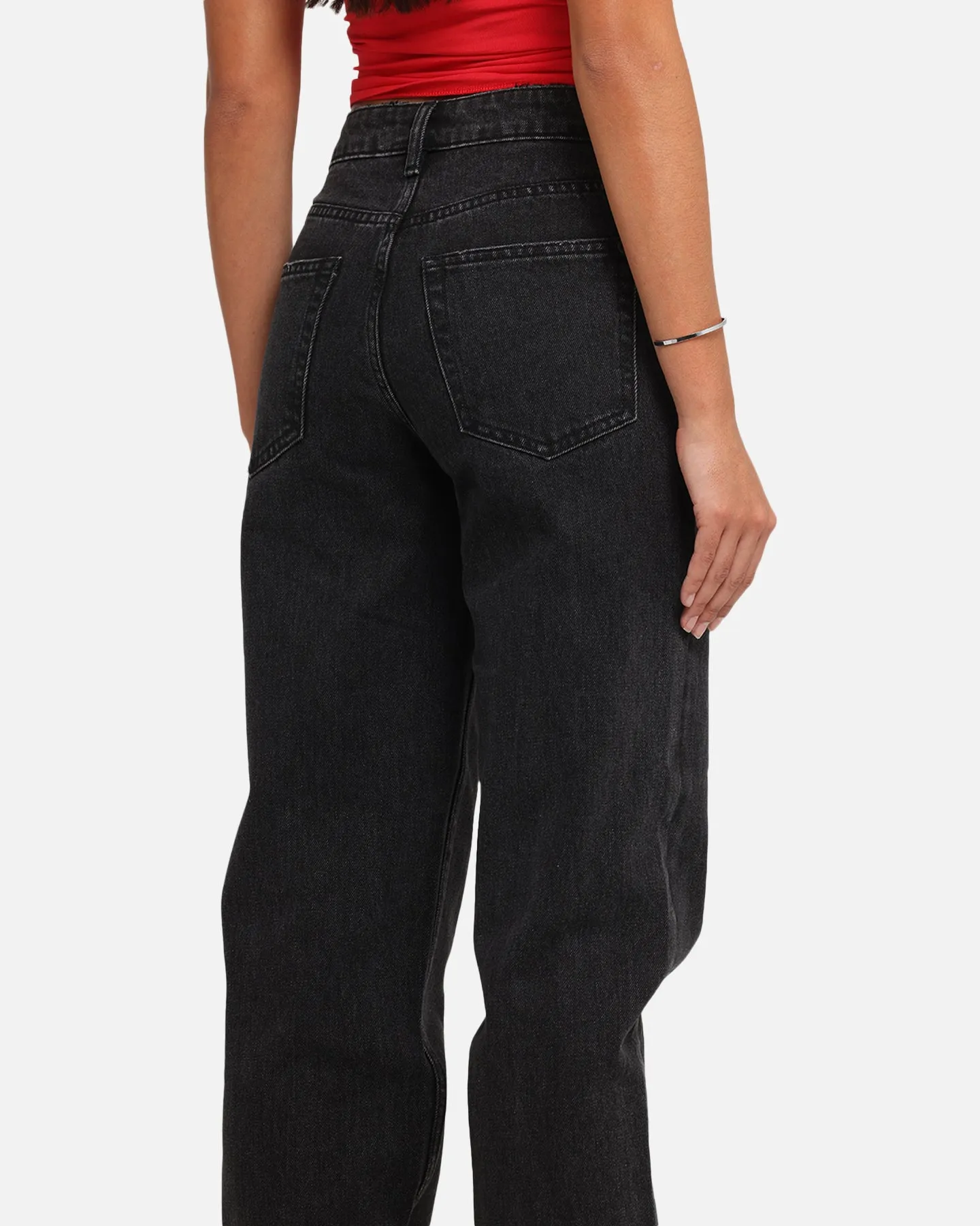 XXIII Women's High Rise Relaxed Jeans Washed Black sold by Culture Kings product image thumbnail 4