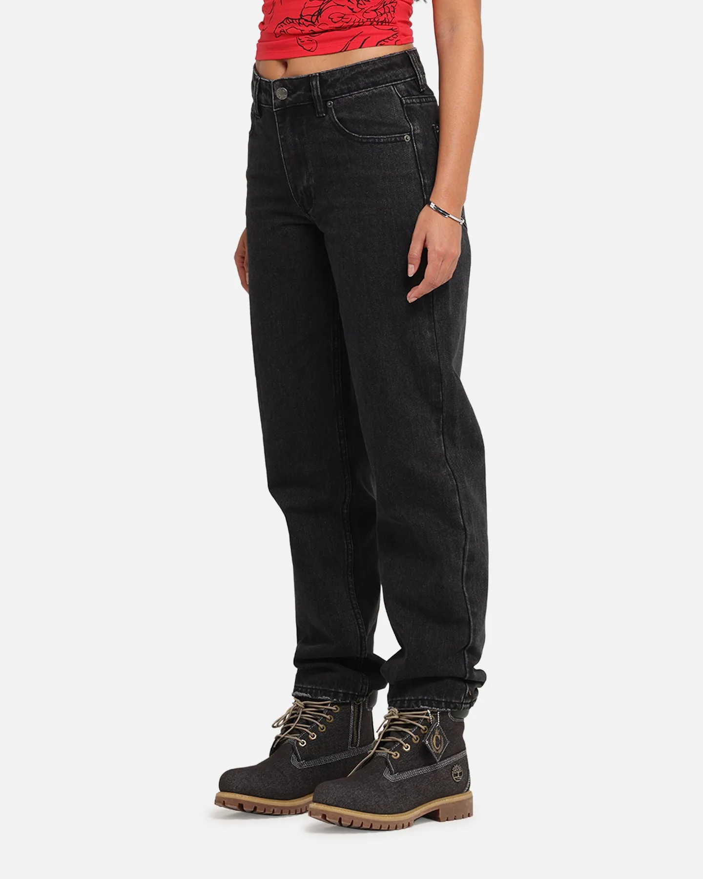XXIII Women's High Rise Relaxed Jeans Washed Black sold by Culture Kings product image thumbnail 5