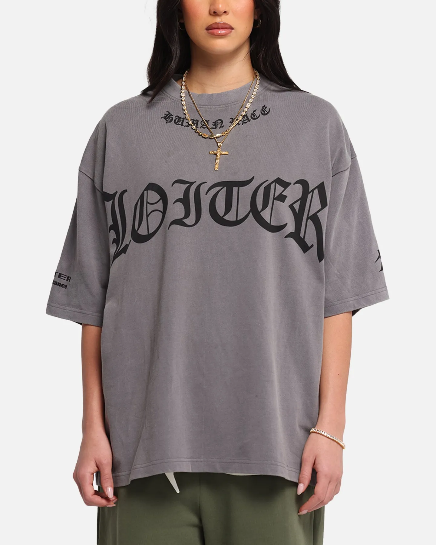 Loiter Biker Vintage T-Shirt Vintage Charcoal sold by Culture Kings product image thumbnail 2