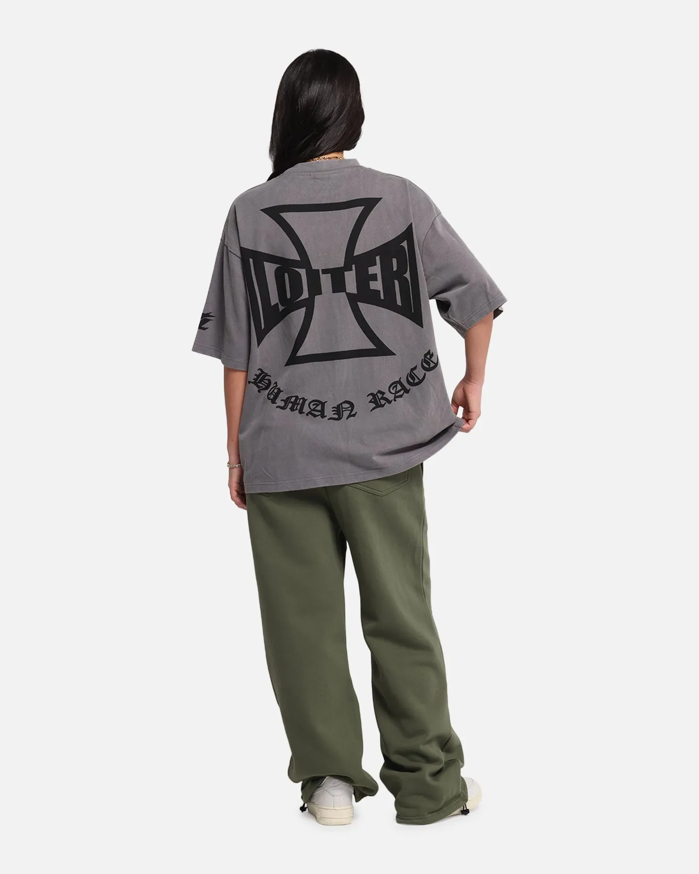 Loiter Biker Vintage T-Shirt Vintage Charcoal sold by Culture Kings product image thumbnail 3