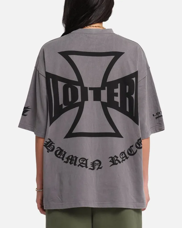 Loiter Biker Vintage T-Shirt Vintage Charcoal sold by Culture Kings