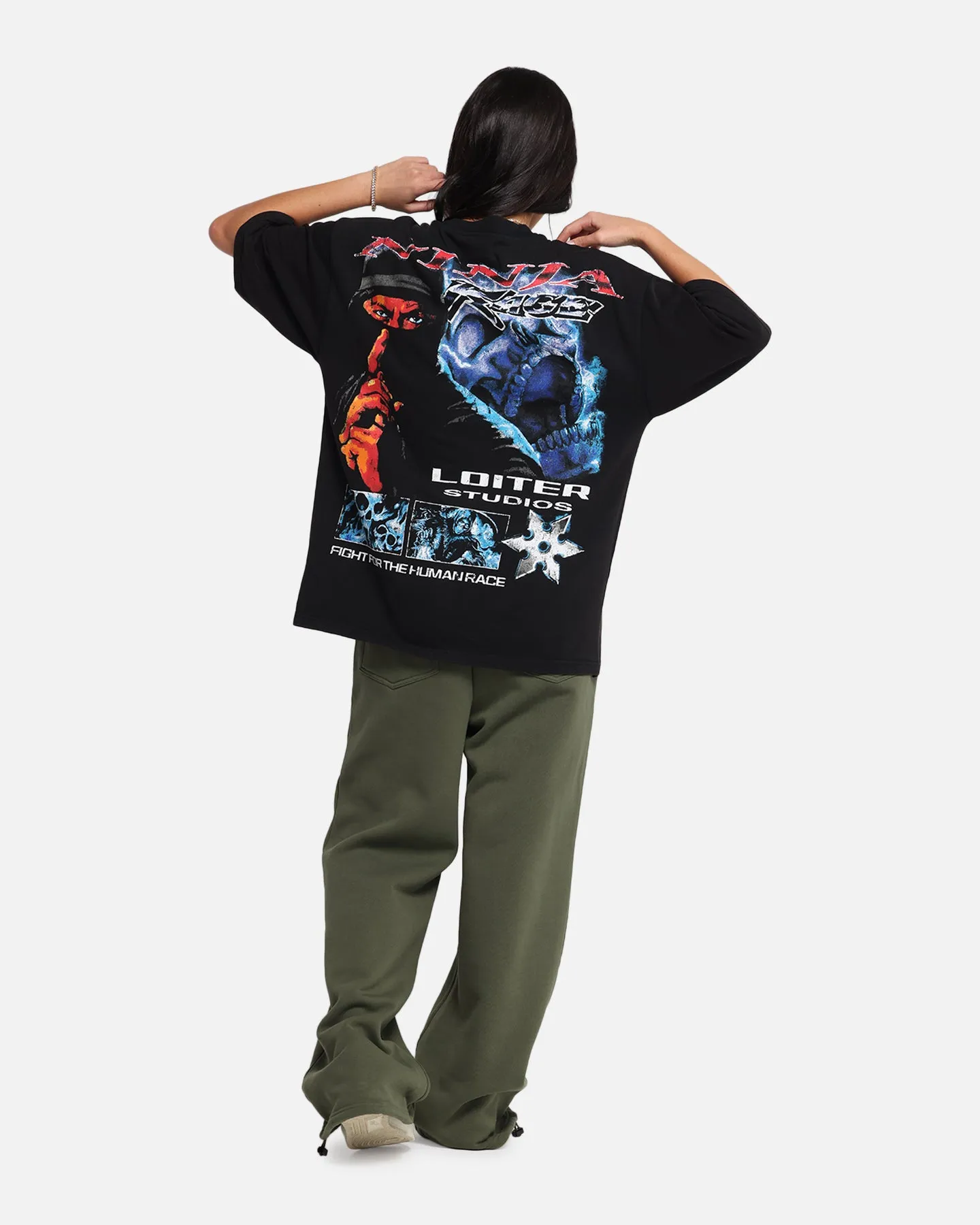 Loiter Ninja Vintage T-Shirt Vintage Charcoal sold by Culture Kings product image thumbnail 3