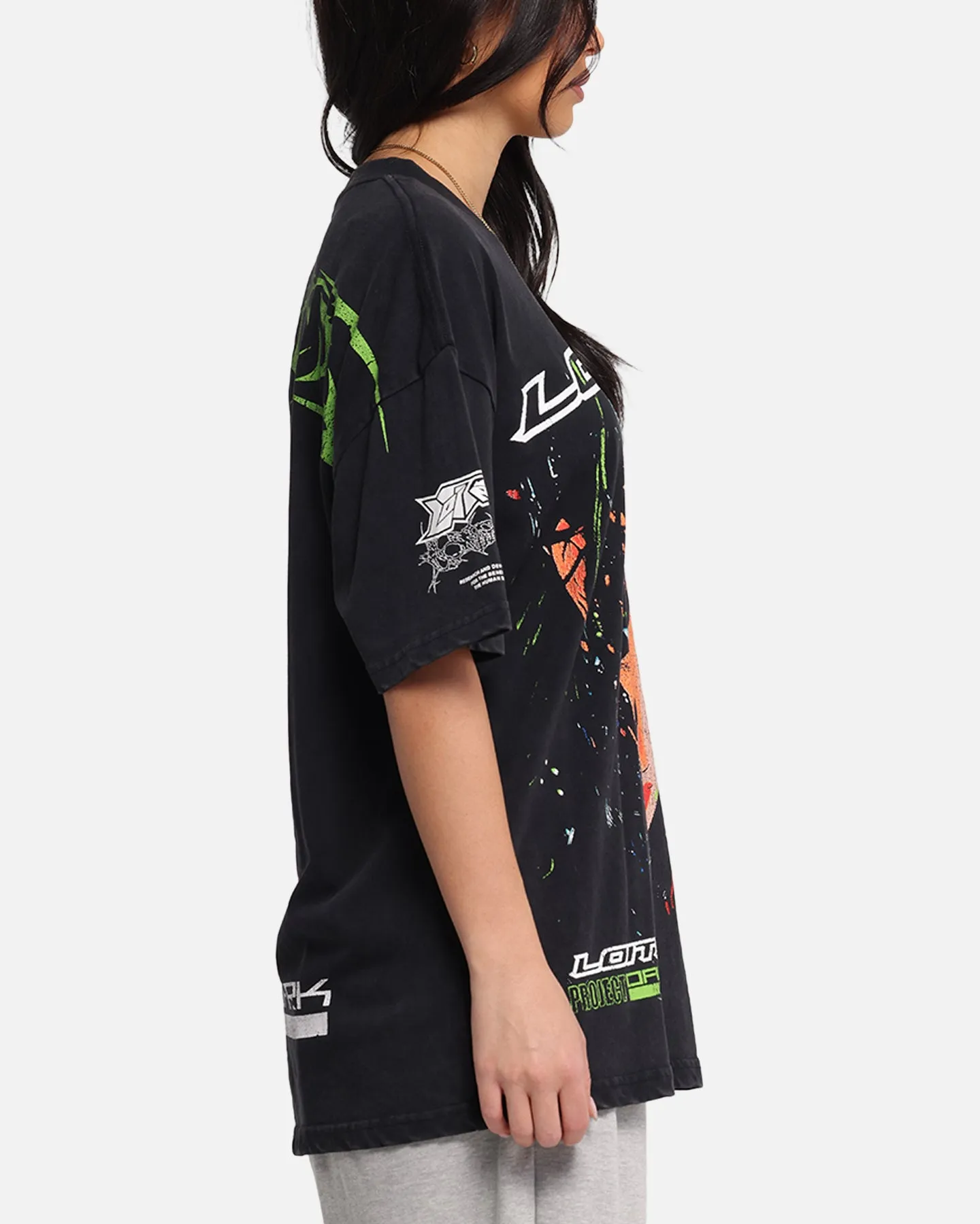 Loiter Project Dark Vintage T-Shirt Black Acidwash sold by Culture Kings product image thumbnail 5