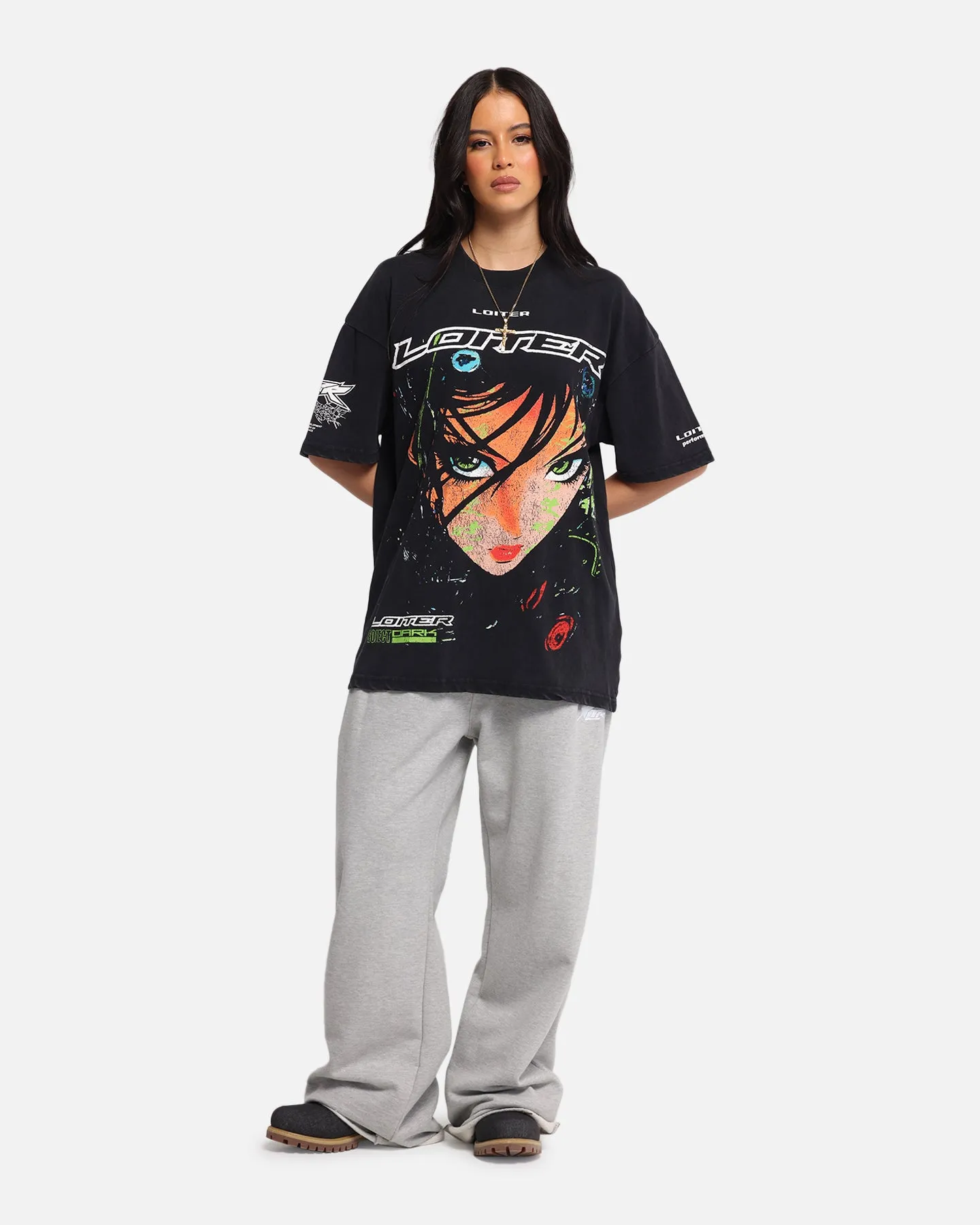 Loiter Project Dark Vintage T-Shirt Black Acidwash sold by Culture Kings product image thumbnail 3