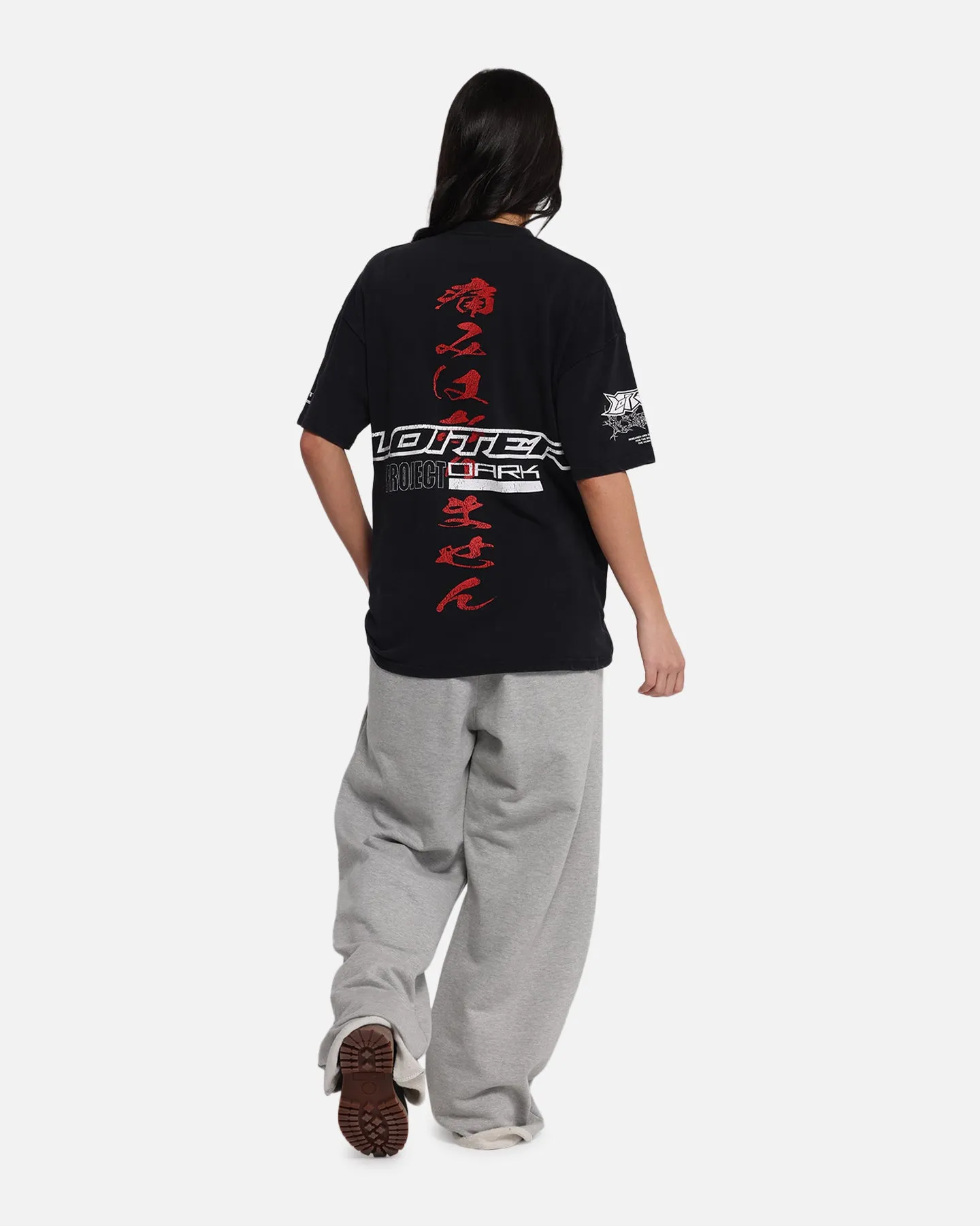 Loiter Cybernetics Vintage T-Shirt Black Acidwash sold by Culture Kings product image thumbnail 4