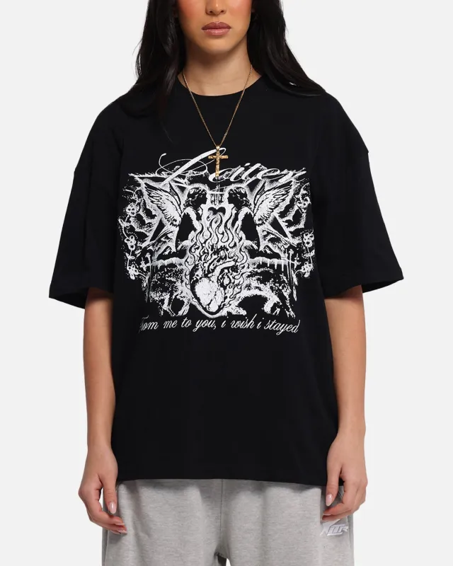 Loiter Earth Angel T-Shirt Black made by Culture Kings