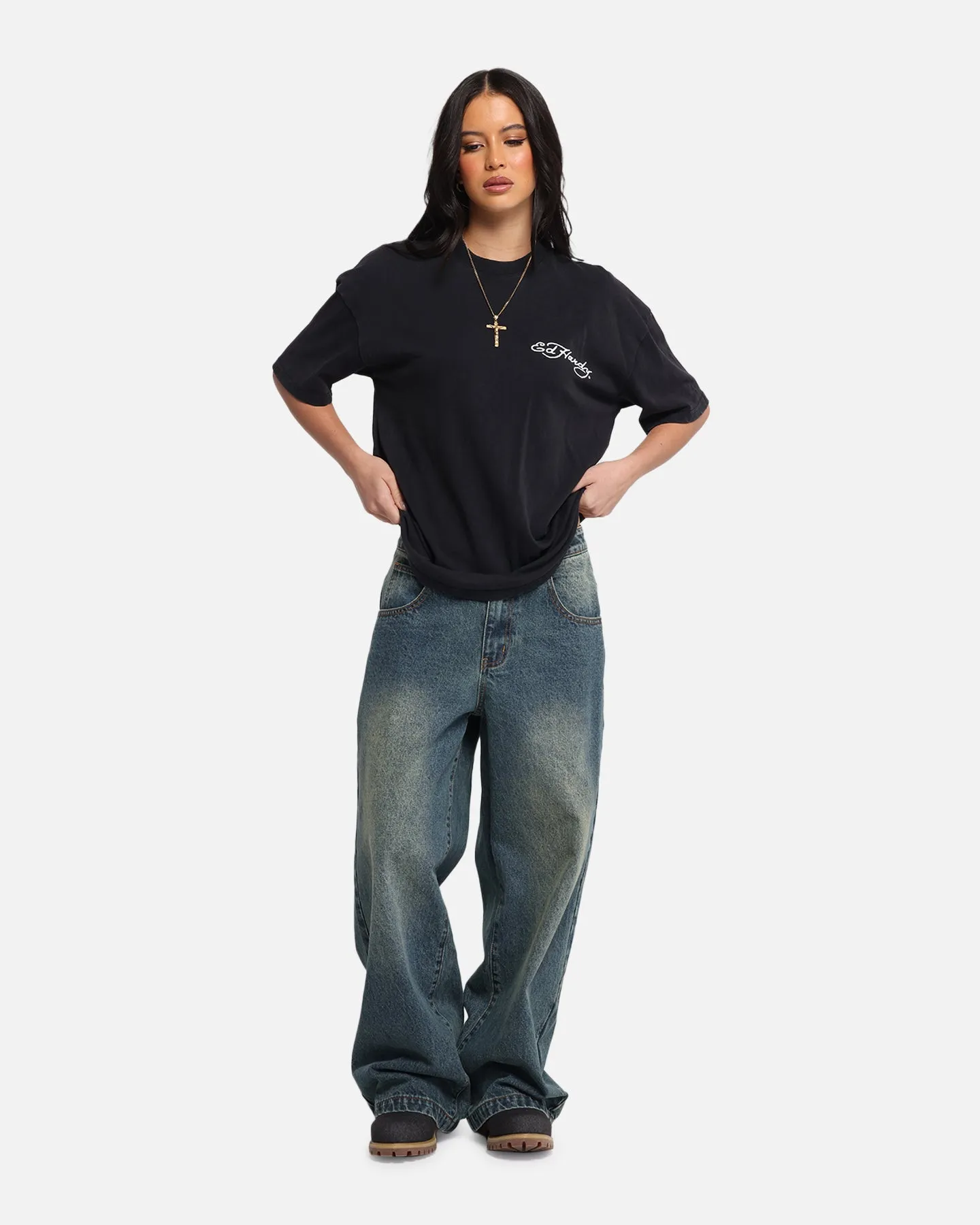 Ed Hardy Catcher T-Shirt Black Acidwash sold by Culture Kings product image thumbnail 4