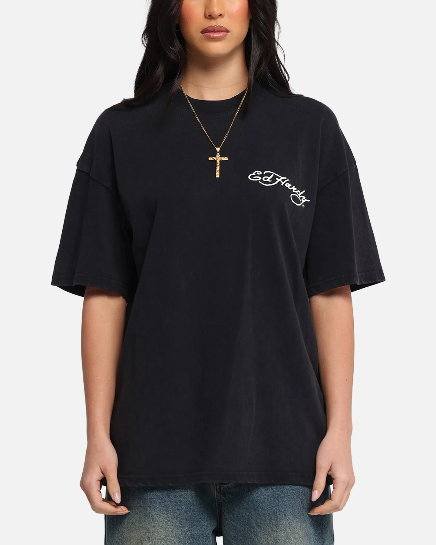 Ed Hardy Catcher T-Shirt Black Acidwash sold by Culture Kings product image thumbnail 2