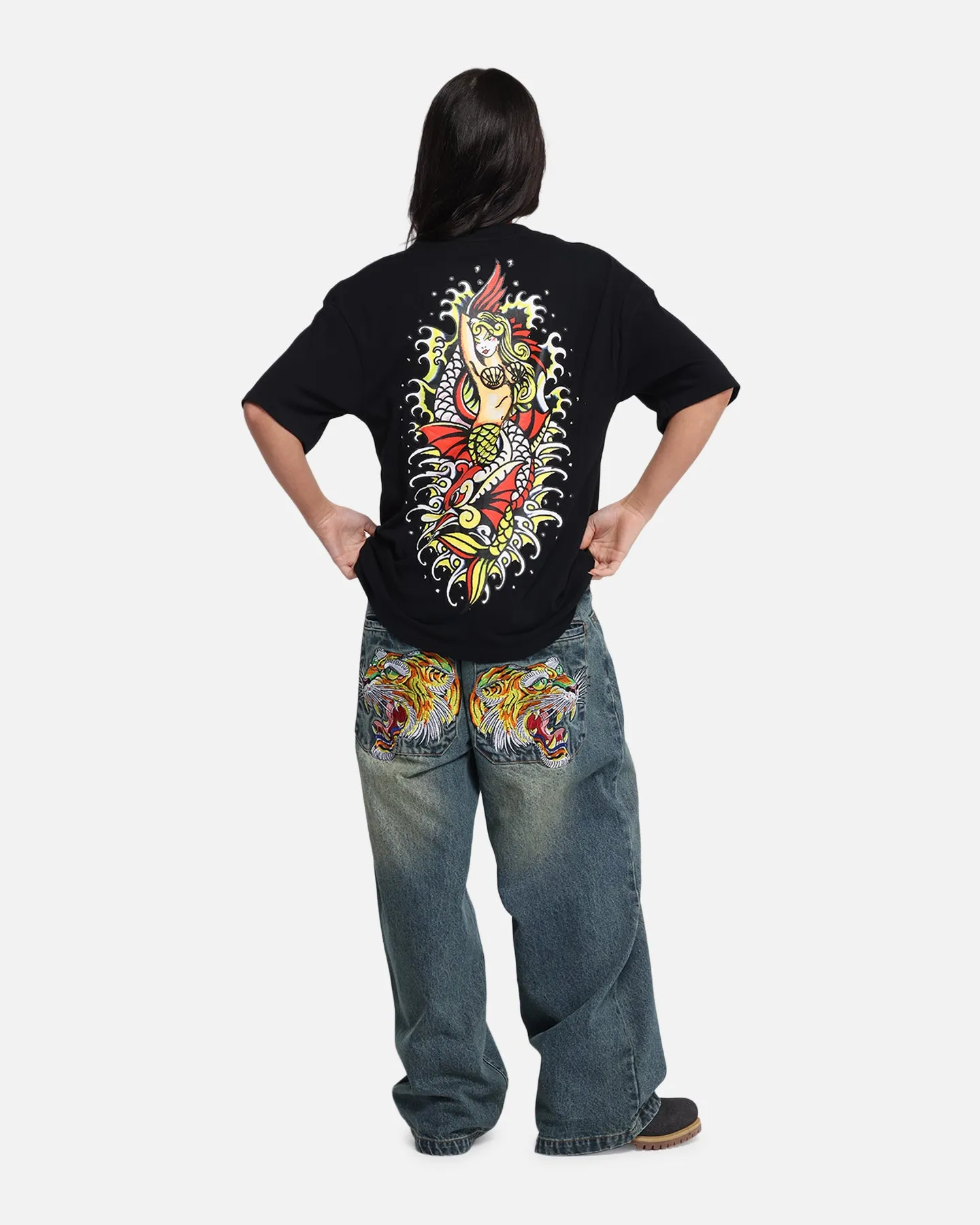 Ed Hardy Mermaid T-Shirt Black sold by Culture Kings product image thumbnail 3