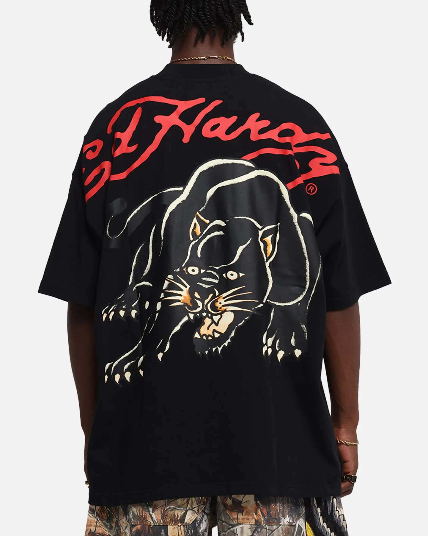 Ed Hardy Oversized Panther T-Shirt Black sold by Culture Kings