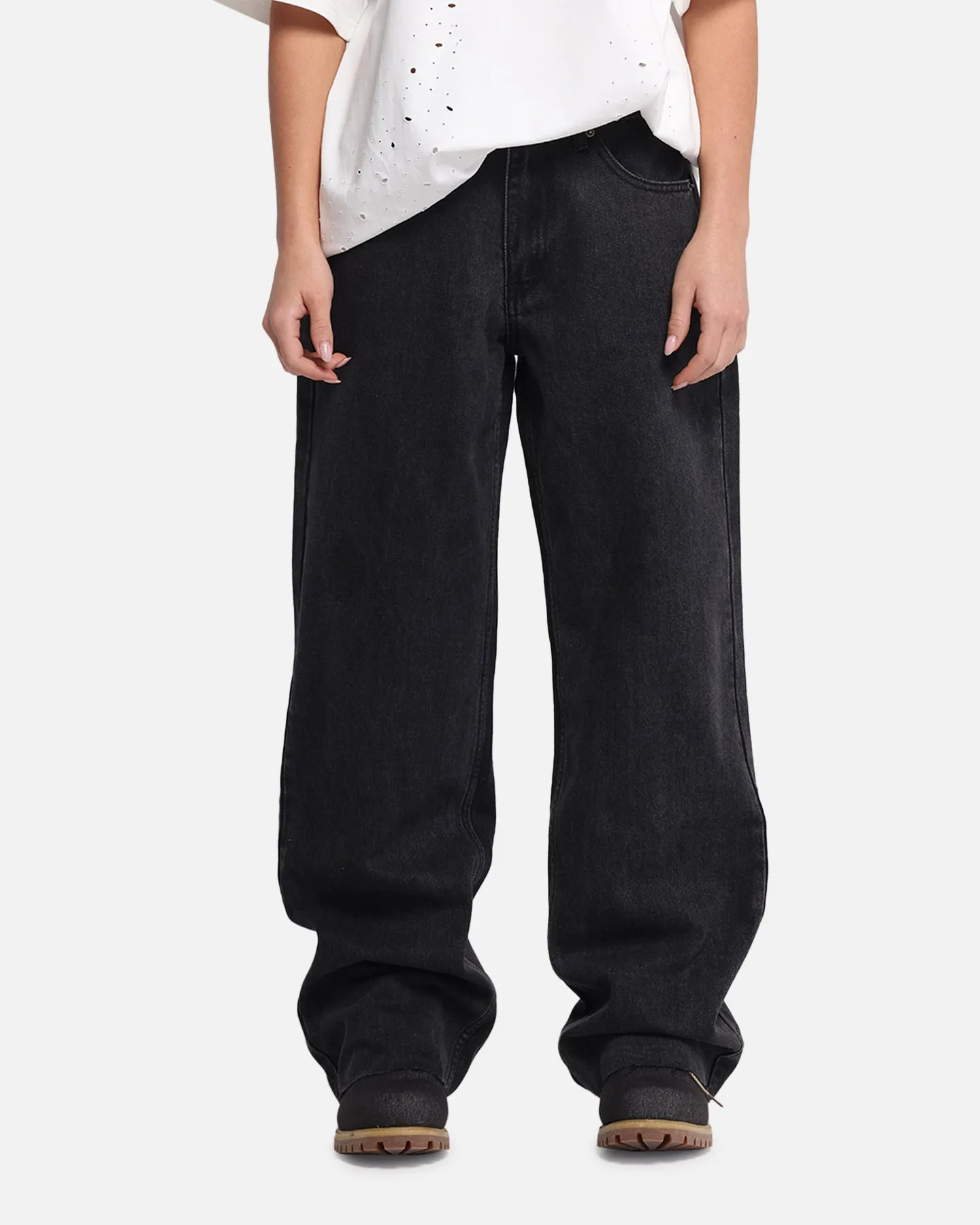 XXIII Women's Baggy Jeans Washed Black sold by Culture Kings