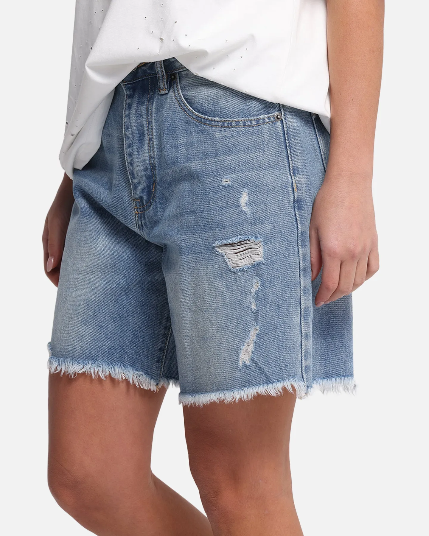 XXIII Women's Relaxed Denim Shorts Blue Denim sold by Culture Kings product image thumbnail 3