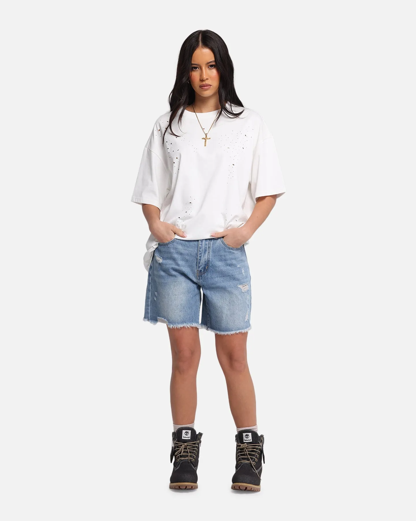 XXIII Women's Relaxed Denim Shorts Blue Denim sold by Culture Kings product image thumbnail 2