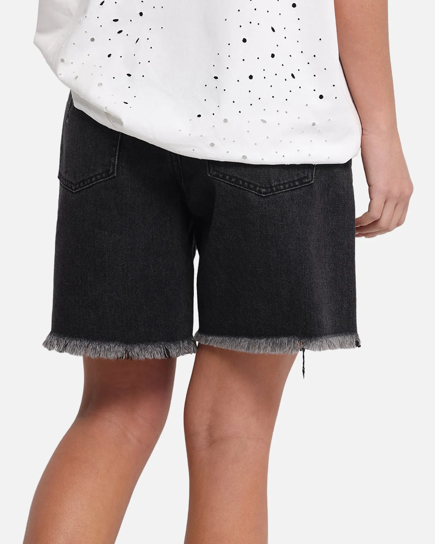 XXIII Women's Relaxed Denim Shorts Washed black sold by Culture Kings product image thumbnail 4