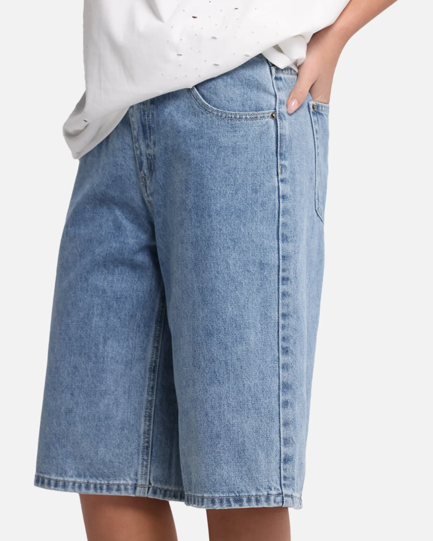 XXIII Women's Low Rider Jorts Blue Denim sold by Culture Kings product image thumbnail 3