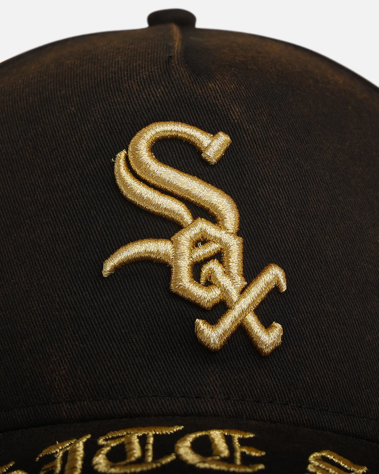 New Era Chicago White Sox 'Washed Gothic Visor' 9OFRTY A-Frame Snapback Black sold by Culture Kings product image thumbnail 5