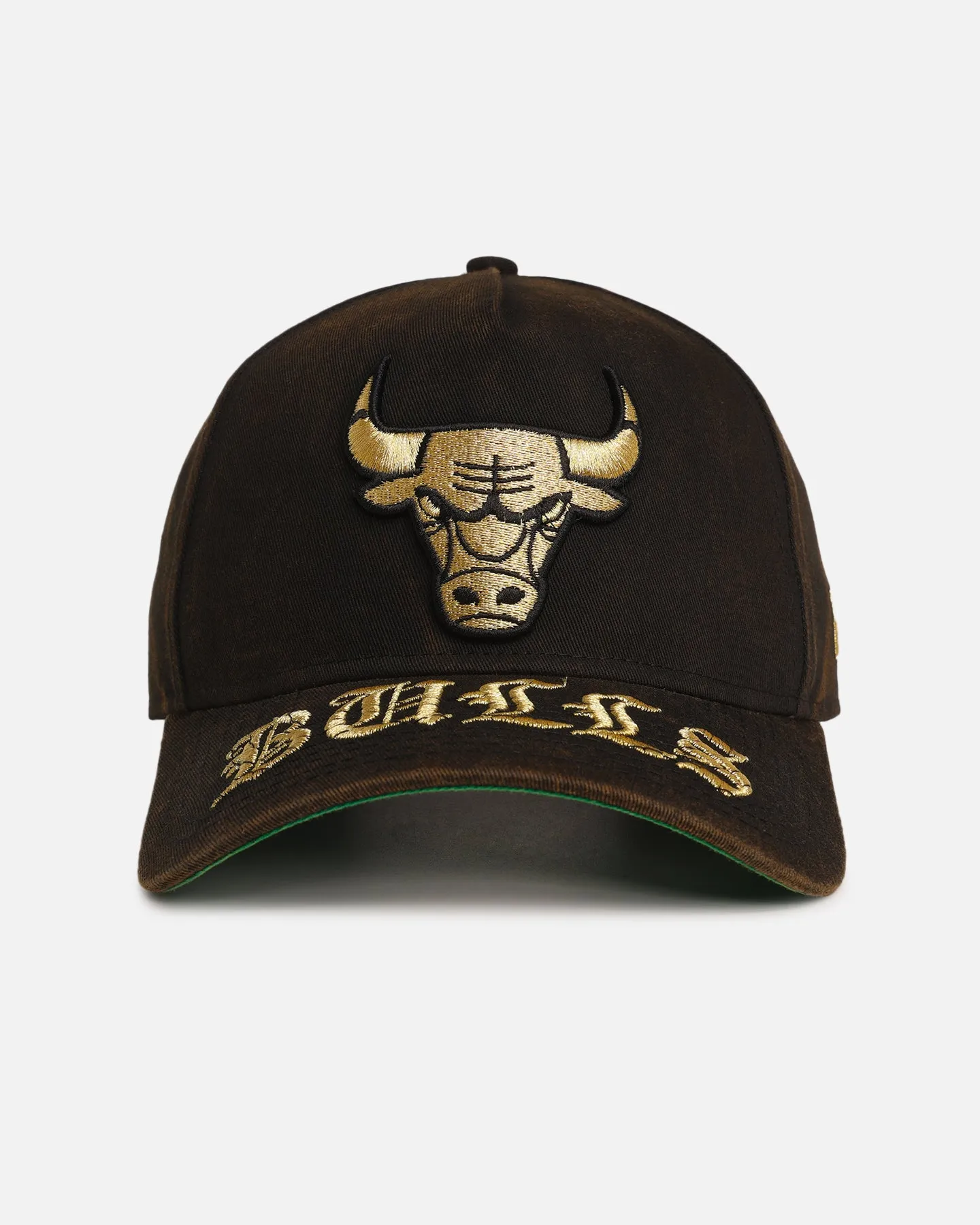 New Era Chicago Bulls 'Washed Gothic Visor' 9OFRTY A-Frame Snapback Black sold by Culture Kings