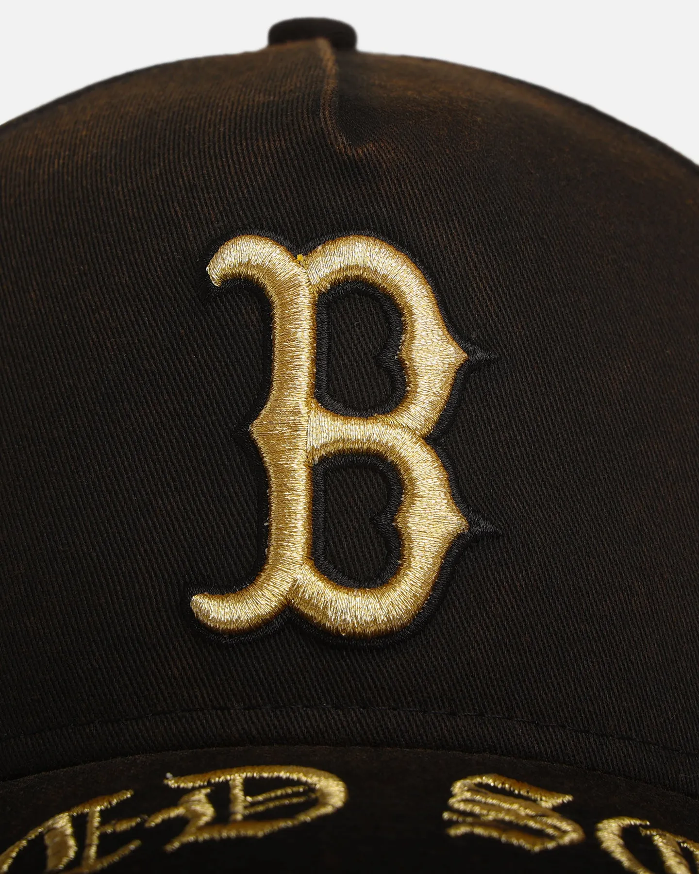 New Era Boston Red Sox 'Washed Gothic Visor' 9OFRTY A-Frame Snapback Black sold by Culture Kings product image thumbnail 5