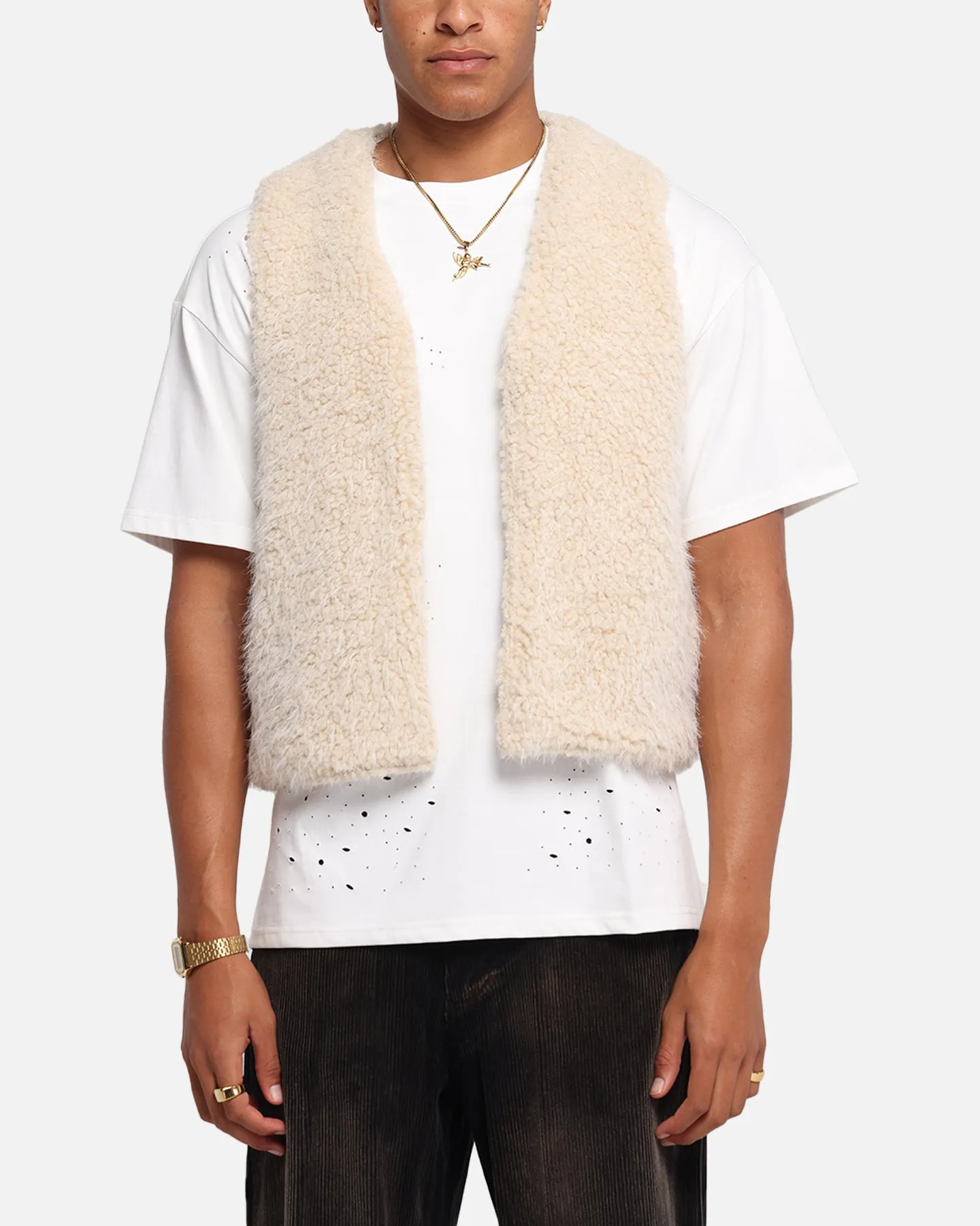 XXIII Fur Vest Cream sold by Culture Kings