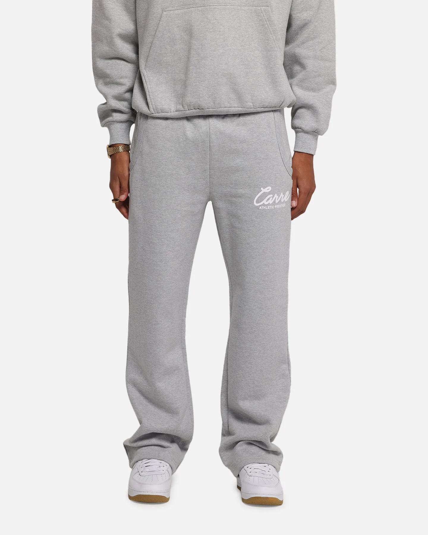 Carre Prestige Script Sweatpants Grey Marle sold by Culture Kings