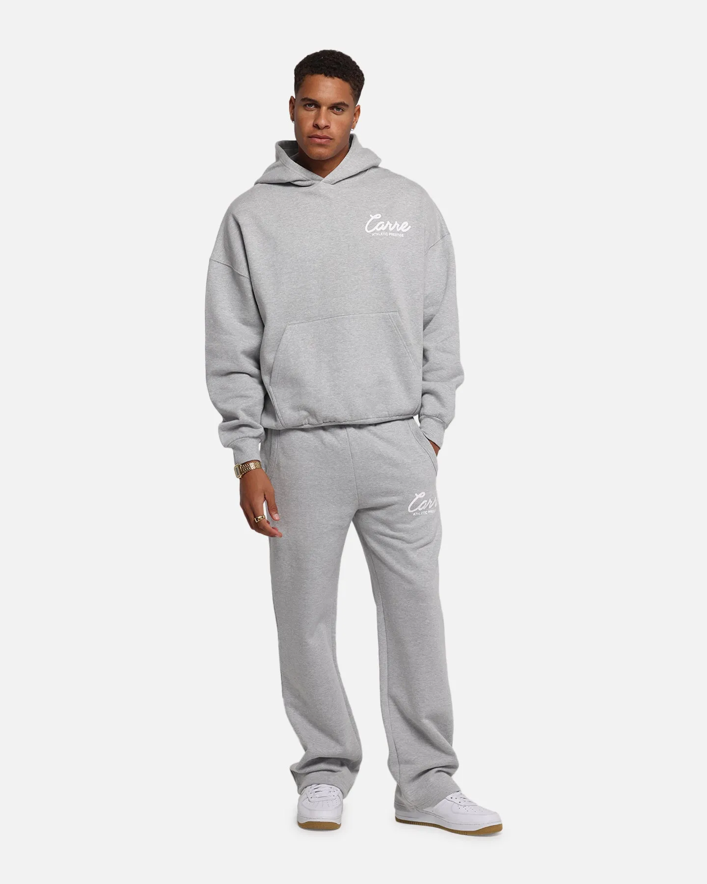 Carre Prestige Script Sweatpants Grey Marle sold by Culture Kings product image thumbnail 2