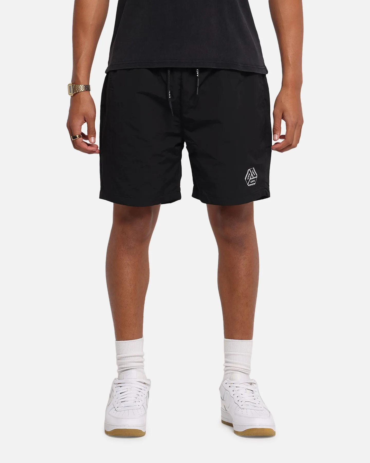 The Anti Order Reverse Logo Nylon Shorts Black sold by Culture Kings