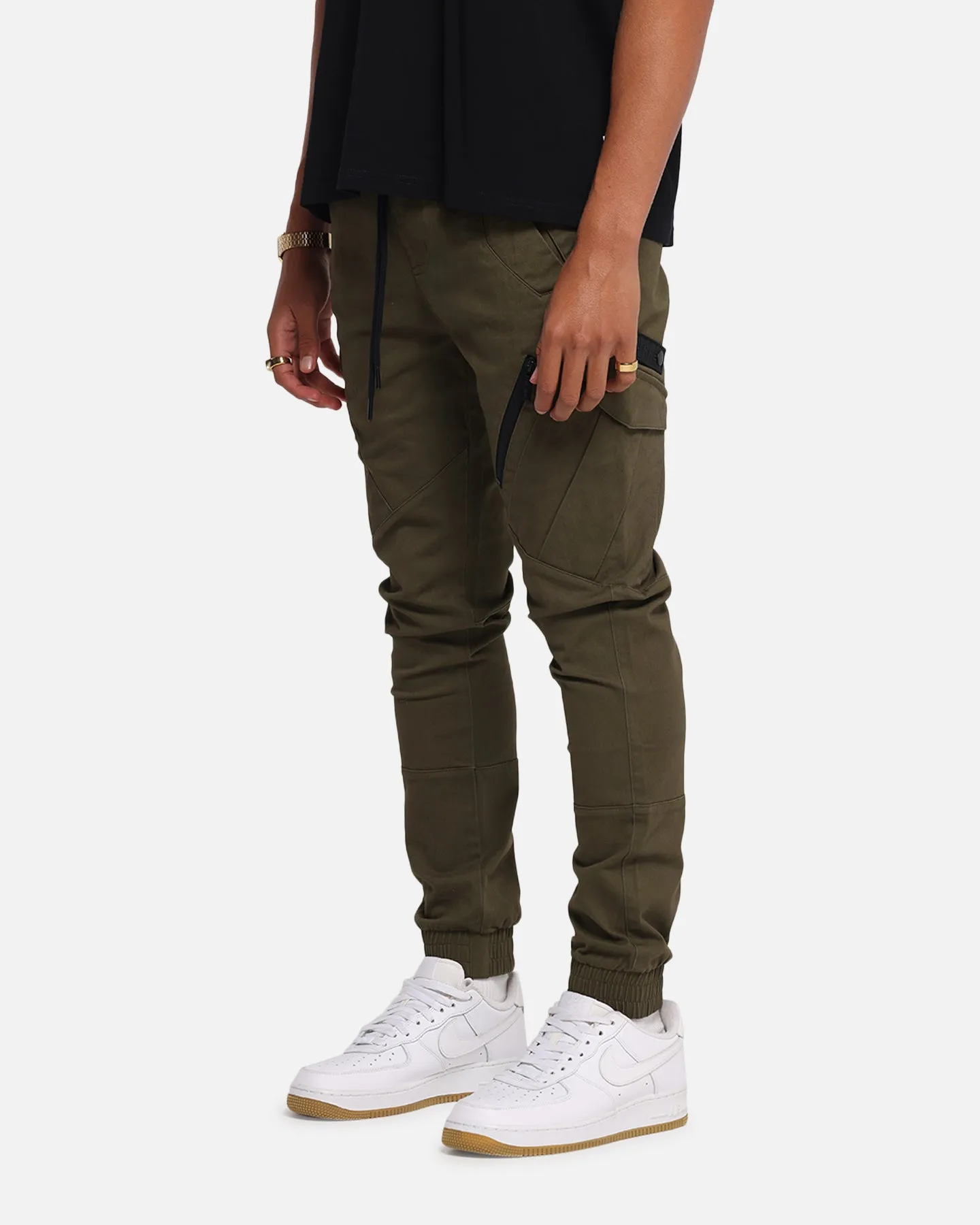 Carre Evolution Cargo Joggers Olive Green sold by Culture Kings product image thumbnail 5