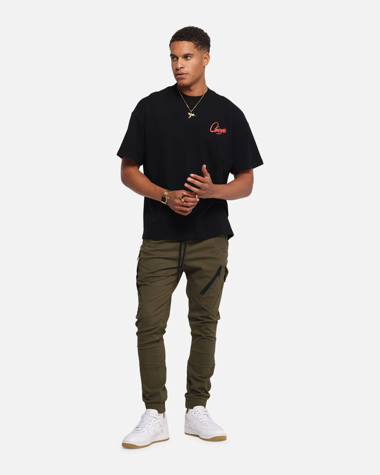 Carre Evolution Cargo Joggers Olive Green sold by Culture Kings product image thumbnail 2