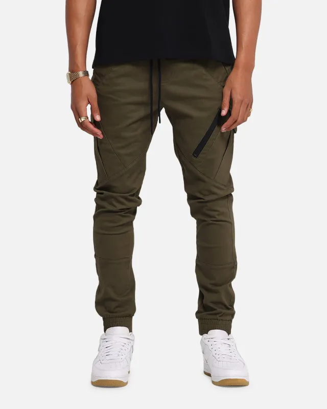 Carre Evolution Cargo Joggers Olive Green made by Culture Kings