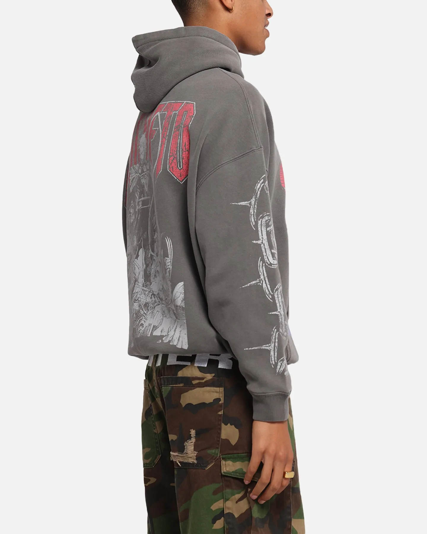 American Thrift Marvel X-Men Magneto Premium Hoodie Washed Charcoal sold by Culture Kings product image thumbnail 5