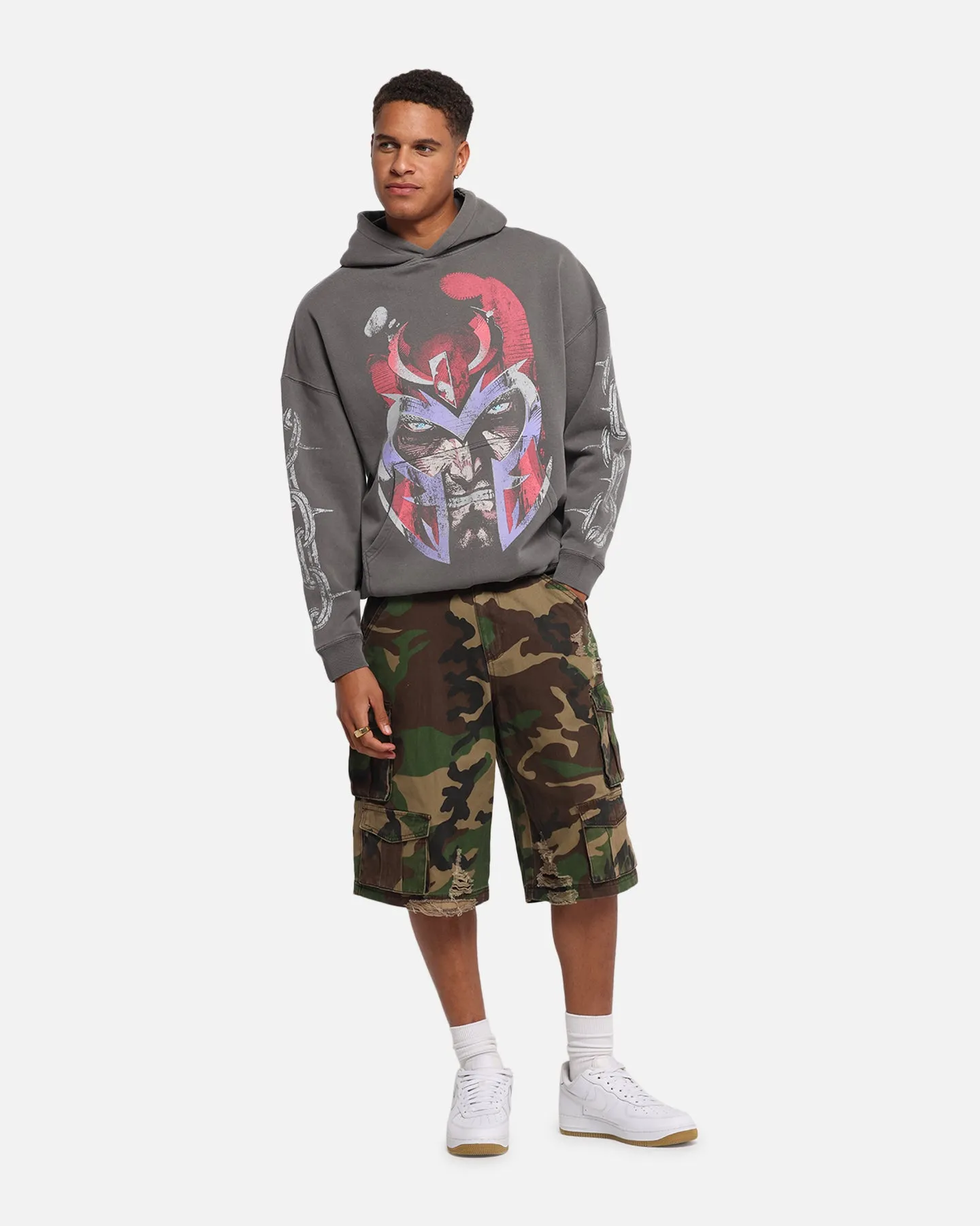 American Thrift Marvel X-Men Magneto Premium Hoodie Washed Charcoal sold by Culture Kings product image thumbnail 3