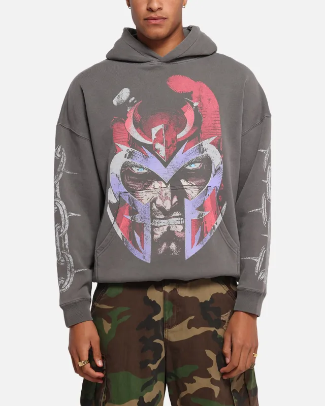 American Thrift Marvel X-Men Magneto Premium Hoodie Washed Charcoal made by Culture Kings