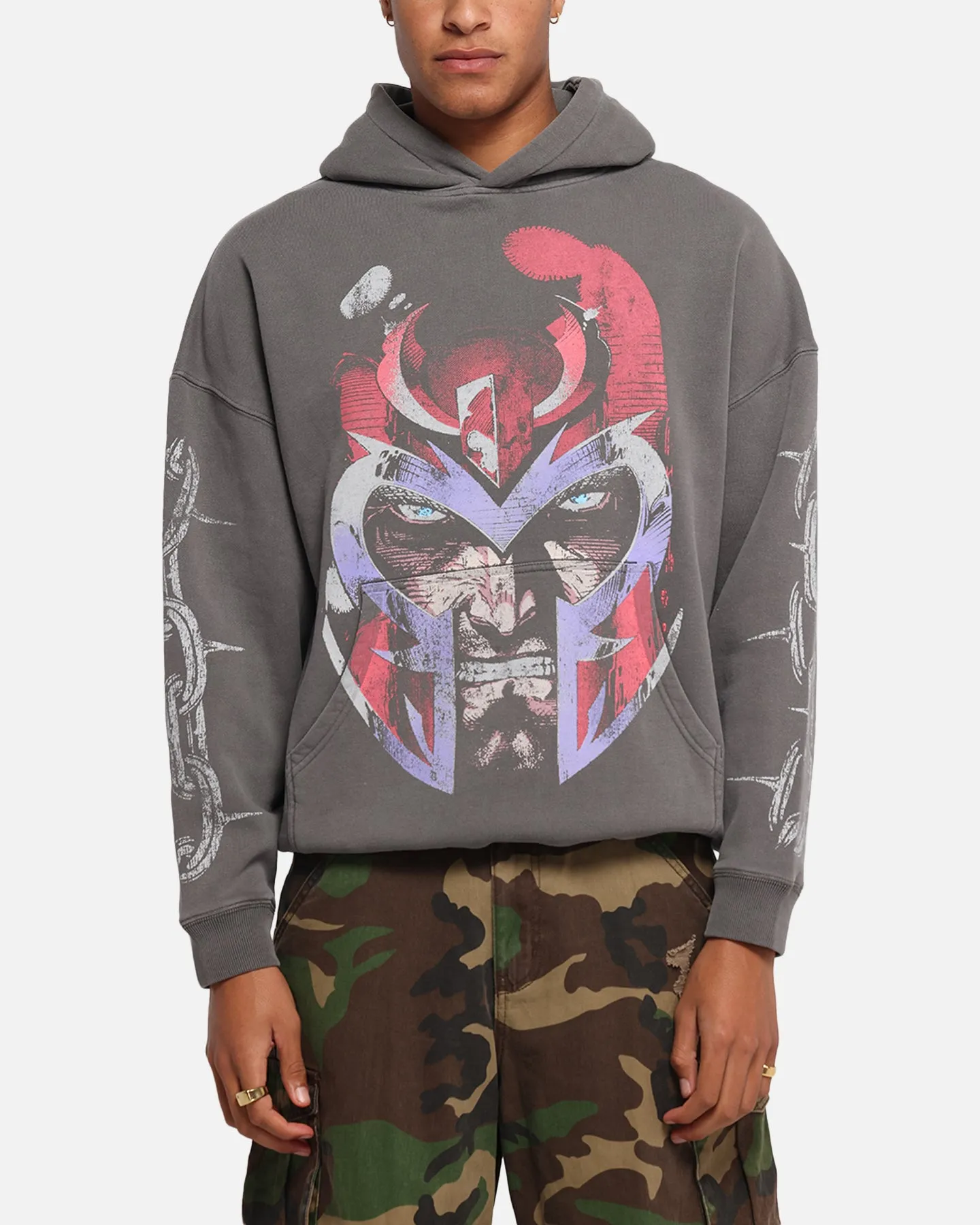 American Thrift Marvel X-Men Magneto Premium Hoodie Washed Charcoal sold by Culture Kings