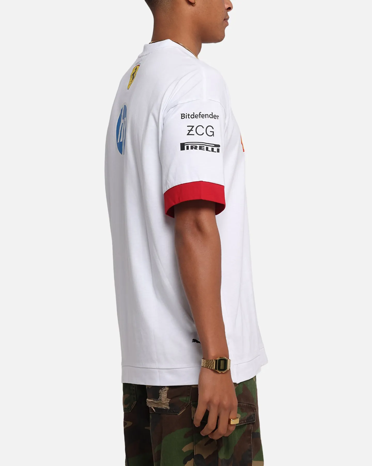 Puma X Scuderia Ferrari Drivers Oversized T-Shirt White sold by Culture Kings product image thumbnail 5