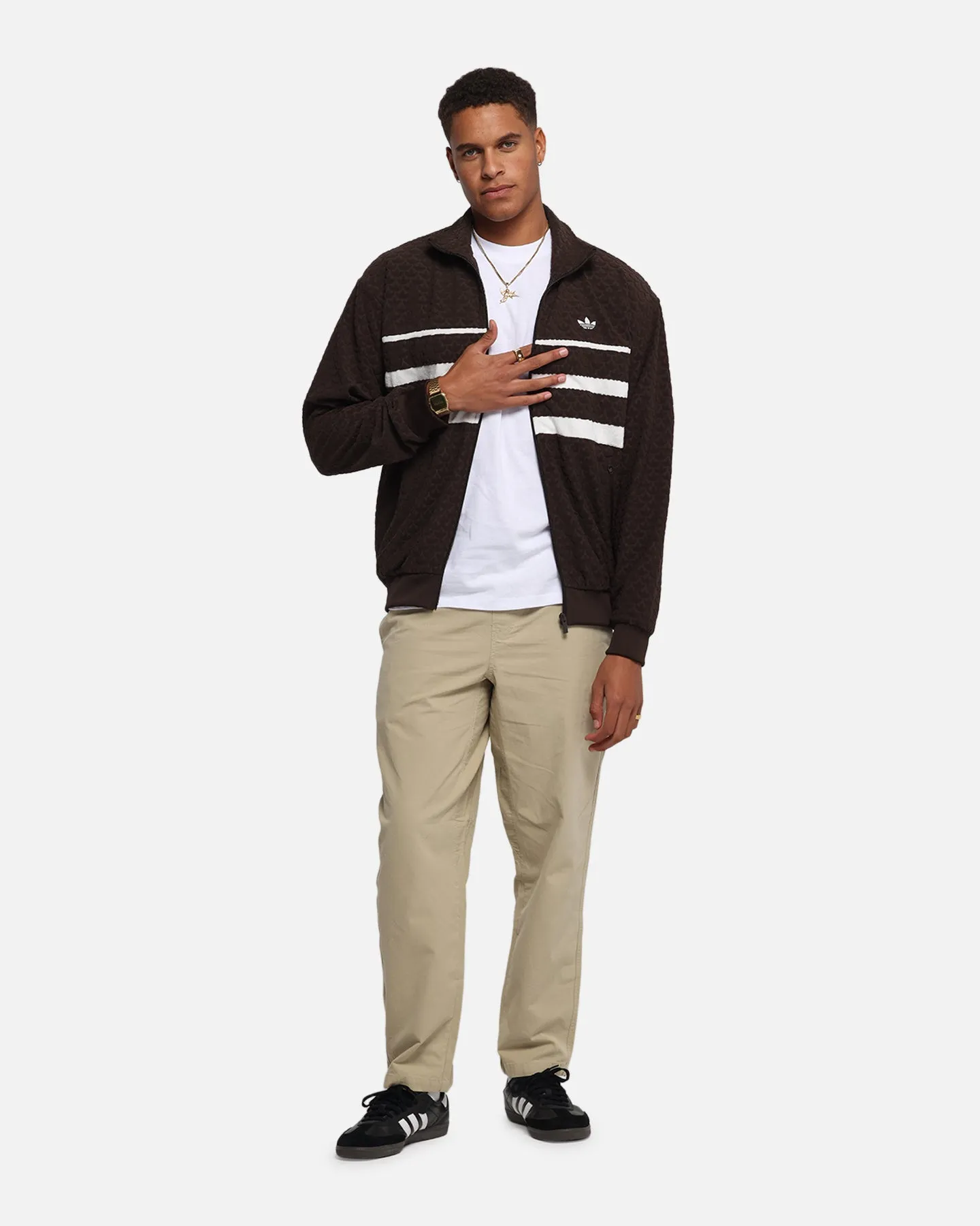 Adidas Monogram Track Top Jacket Dark Brown sold by Culture Kings product image thumbnail 2