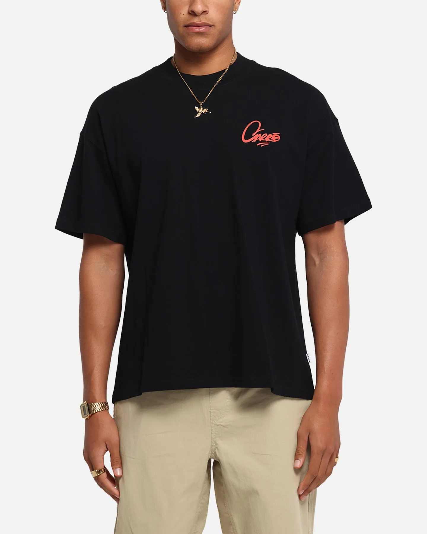 Carre Graffiti Oversized Ringer T-Shirt Black/Red sold by Culture Kings product image thumbnail 2