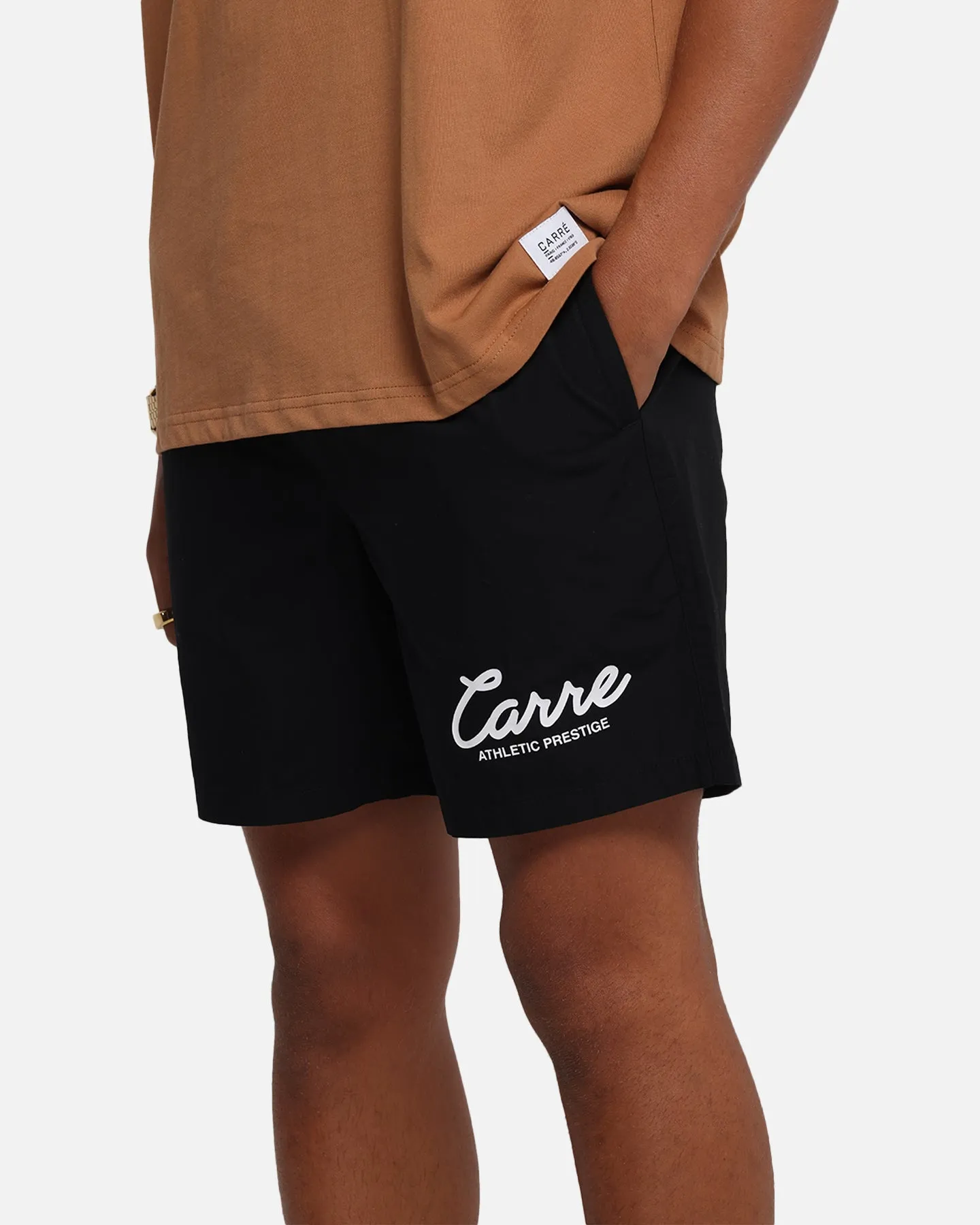 Carre Prestige Script Beach Shorts Black sold by Culture Kings product image thumbnail 3