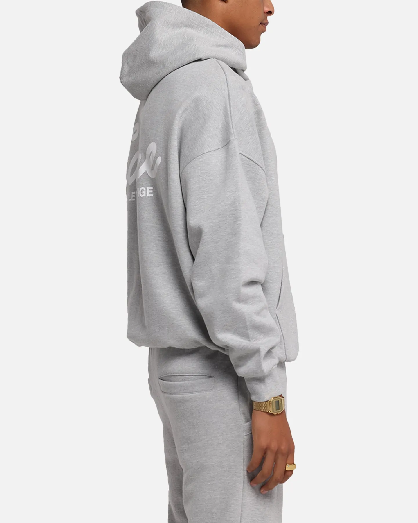 Carre Prestige Script Hoodie Grey Marle sold by Culture Kings product image thumbnail 5