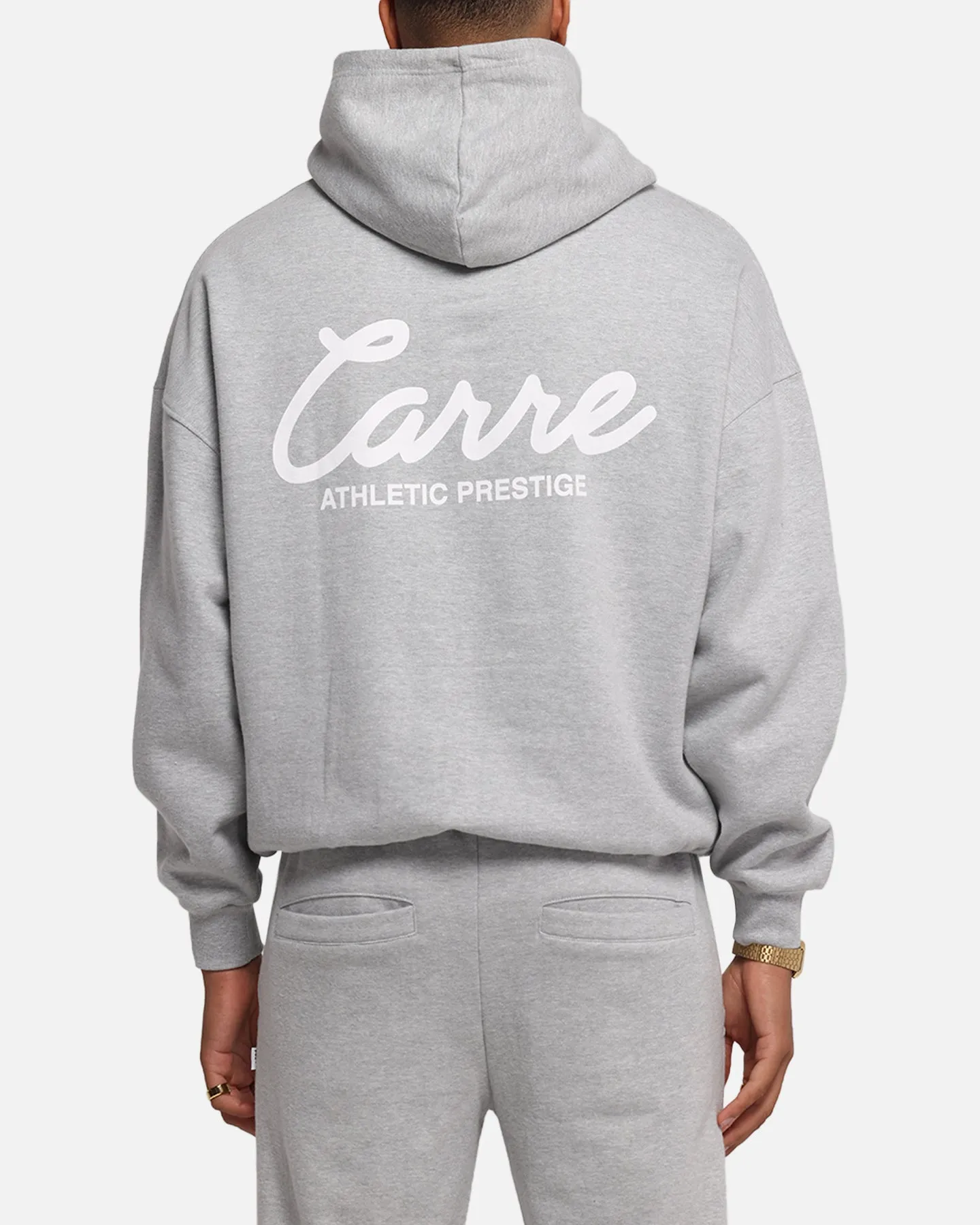 Carre Prestige Script Hoodie Grey Marle sold by Culture Kings