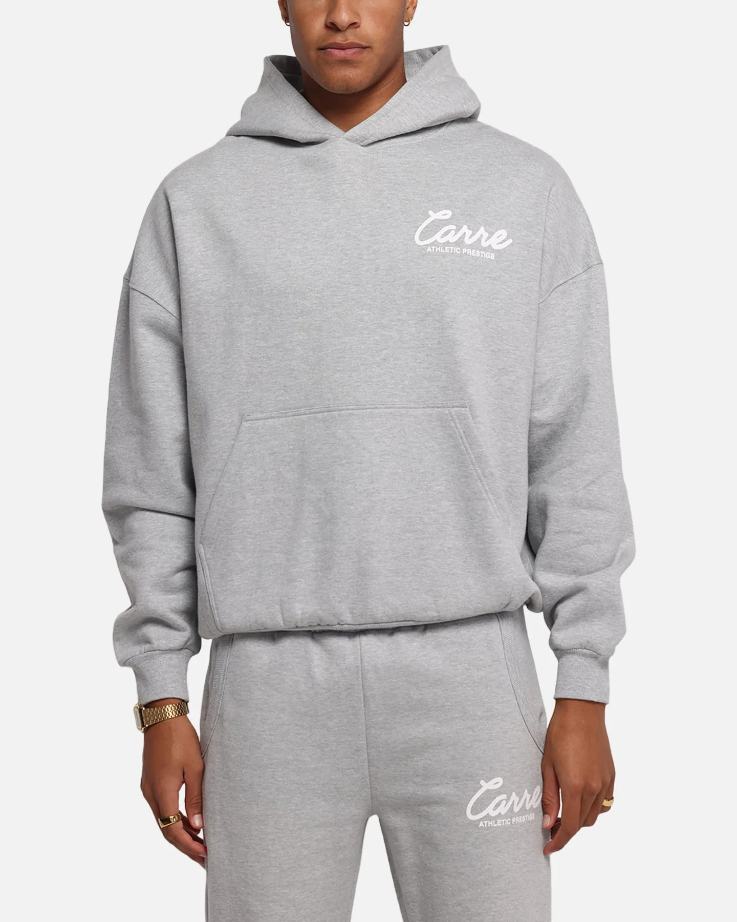 Carre Prestige Script Hoodie Grey Marle sold by Culture Kings product image thumbnail 2