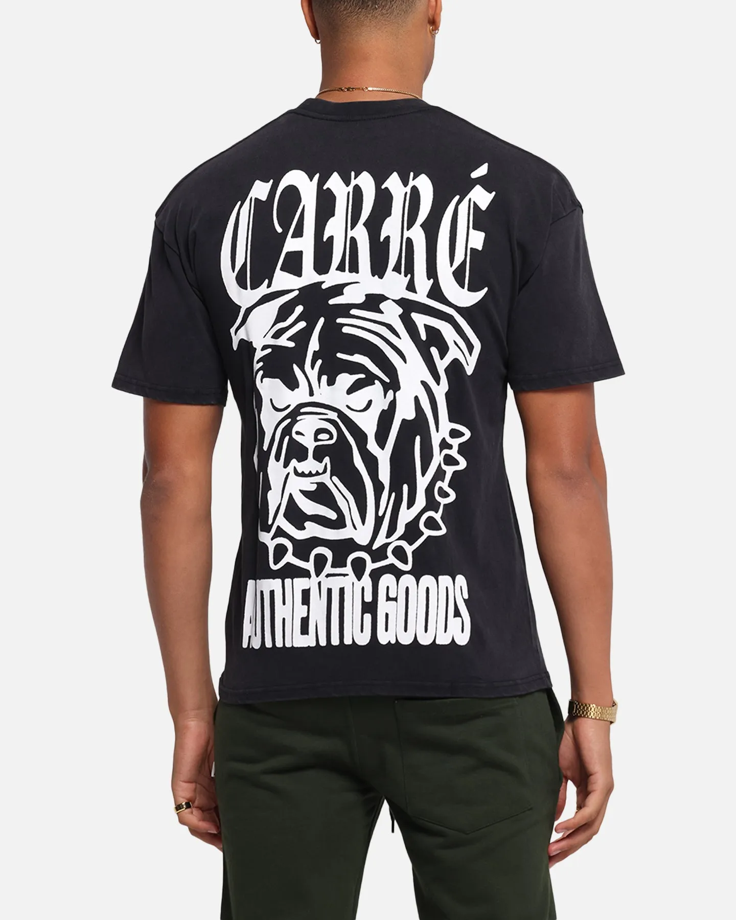 Carre Bulldog T-Shirt Black Acidwash sold by Culture Kings