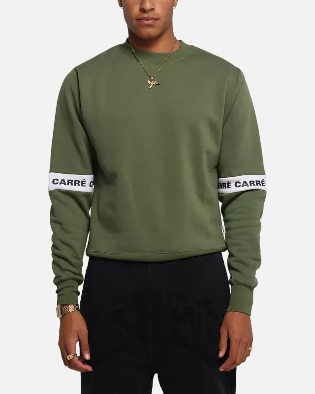 Carre La Manche 2.0 Crewneck Olive Green sold by Culture Kings