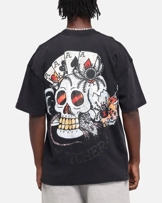 Ed Hardy Catcher T-Shirt Black Acidwash sold by Culture Kings