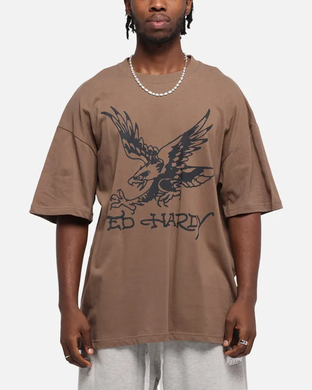 Ed Hardy Eagle T-Shirt Brown sold by Culture Kings