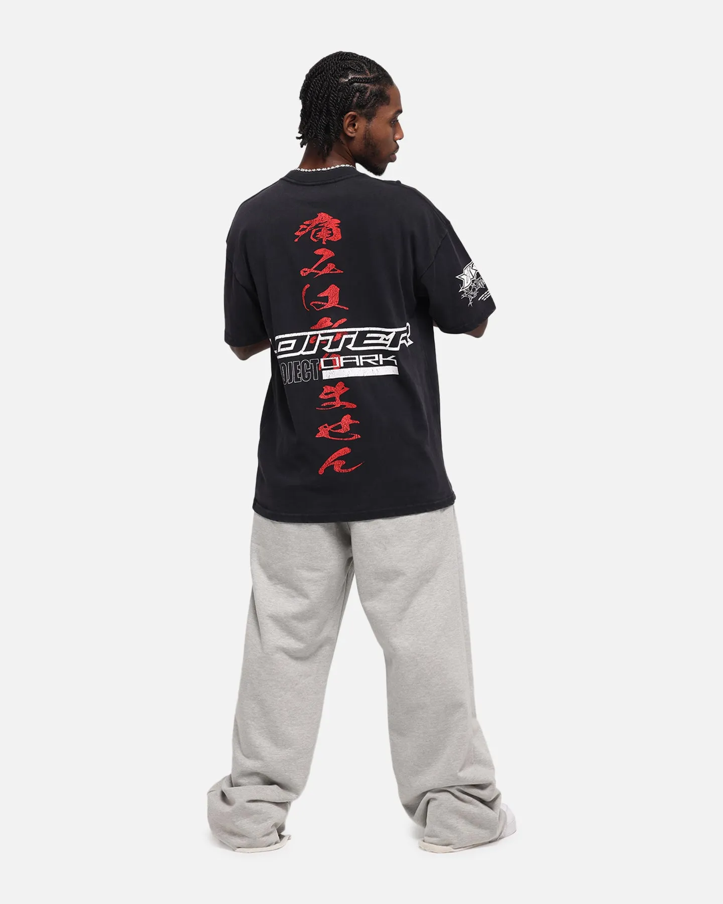 Loiter Cybernetics Vintage T-Shirt Black Acidwash sold by Culture Kings product image thumbnail 4