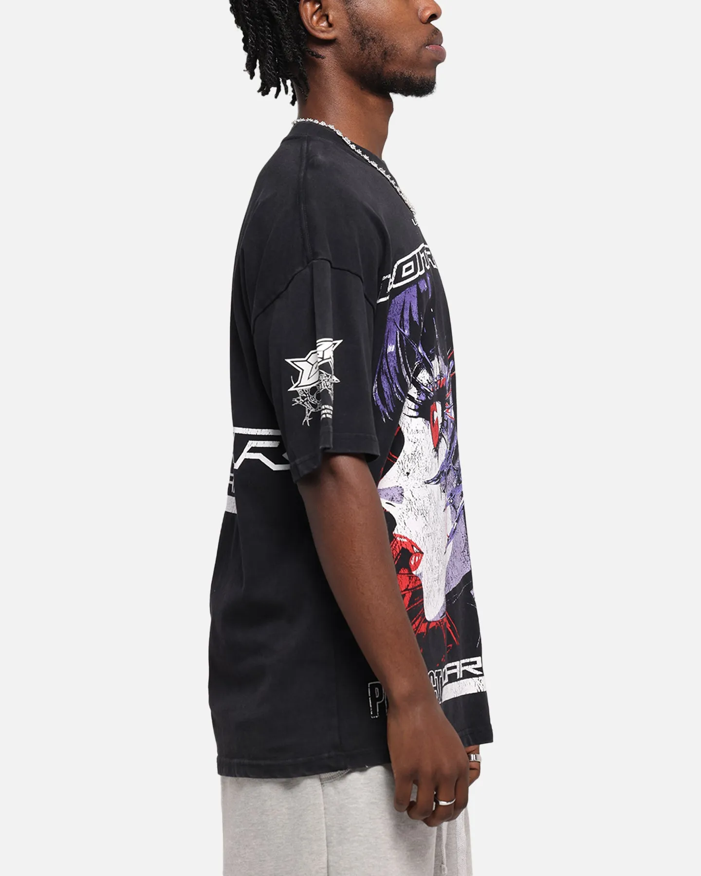 Loiter Cybernetics Vintage T-Shirt Black Acidwash sold by Culture Kings product image thumbnail 5